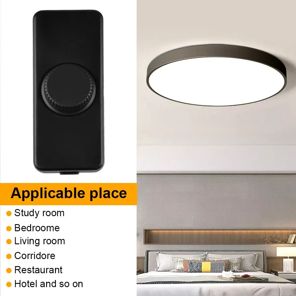 

Knob Control Inline LED Dimmer Switch Built-in Rotary ON/OFF adjustment For Dimmable 3-100W LED/Incandescent/Halogen Bulbs