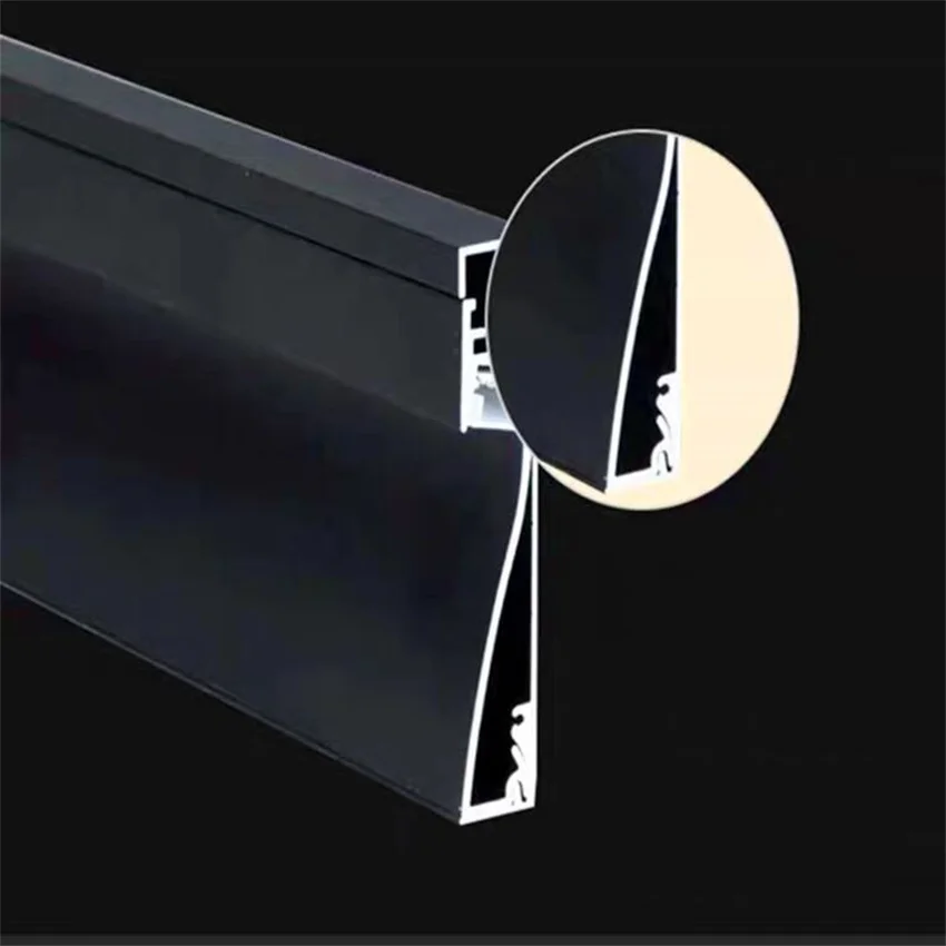 1 5 м/шт. Бесплатная доставка Алюминиевая СВЕТОДИОДНАЯ плинтуса плинтус профиль