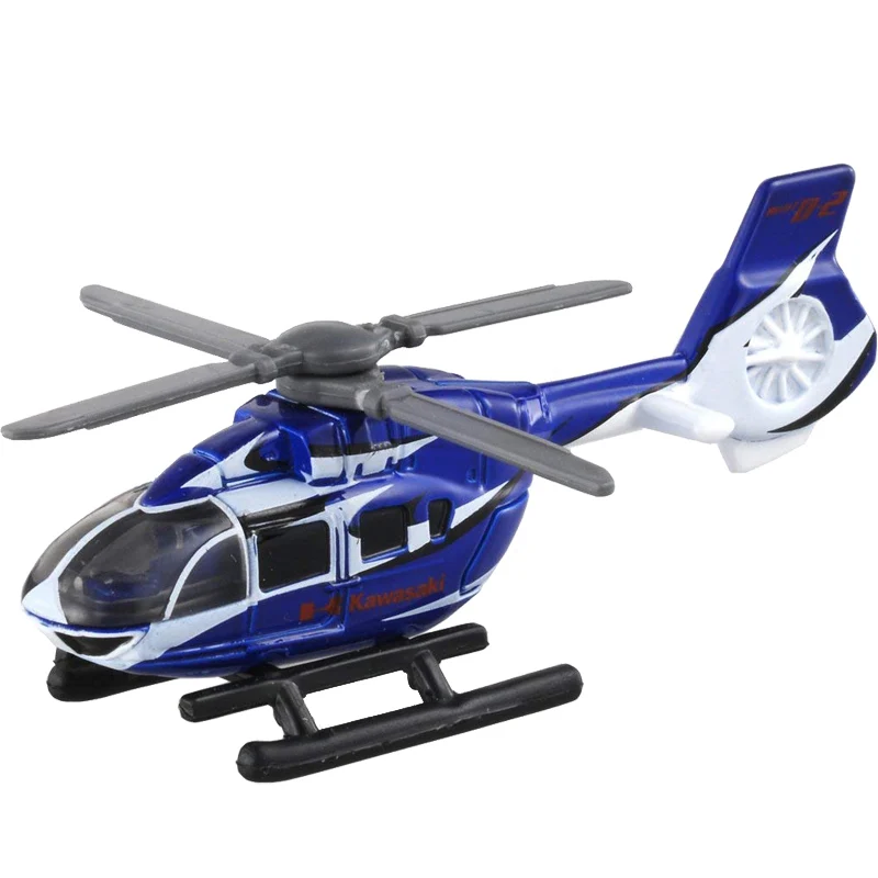 10CM TOMY 1/167 BK117 D-2 Helicopter Scale Alloy TOMICA Toy Vehicle Metal Model Children Present Decoration Original Kid Ins