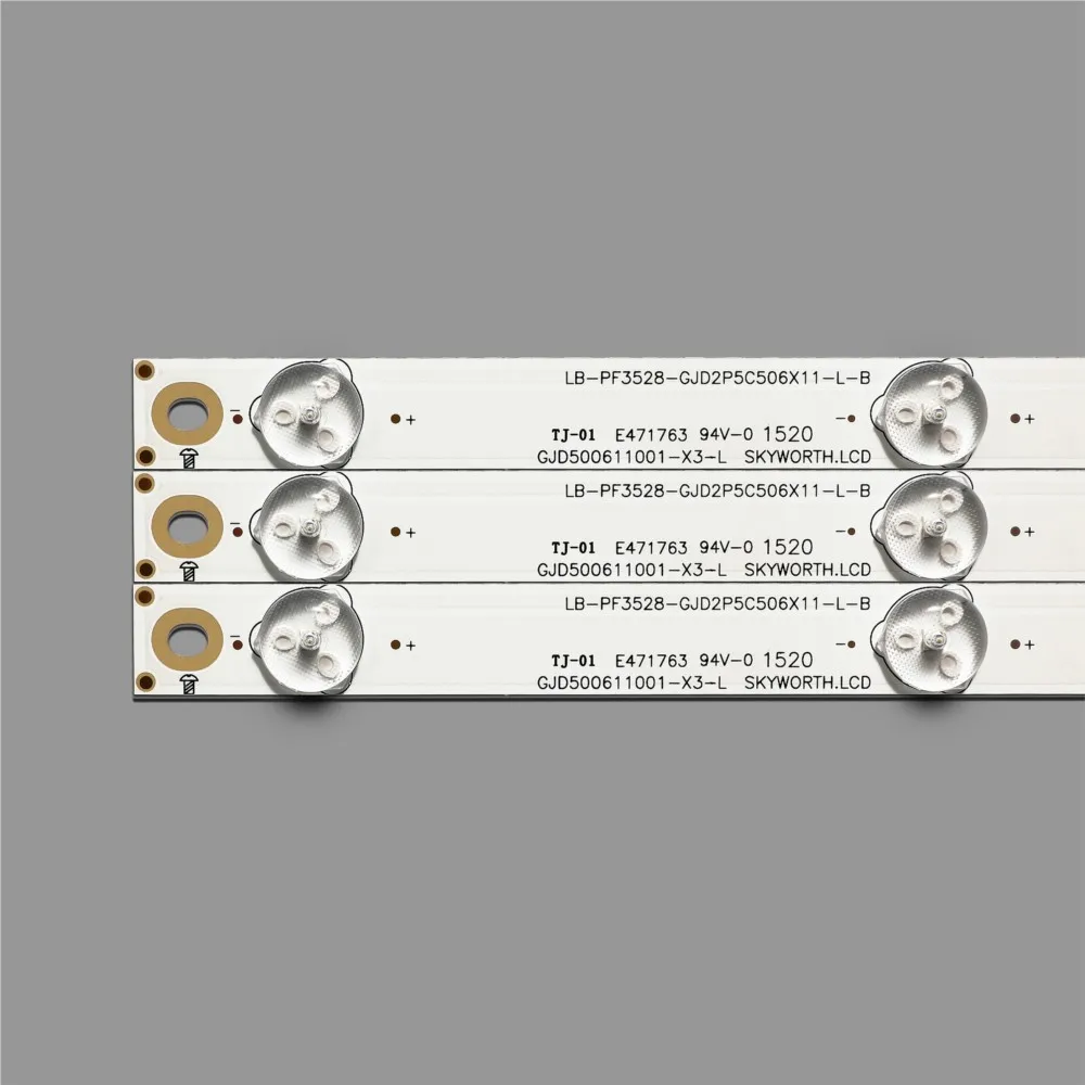 100% New 12pcs/Kit LED strips for PHILIPS 50 TV 50PFT4509 50PFH4109 50PFT5300 12 TPT500J1 LE8 500TT25 500TT26 500TT55 500TT56