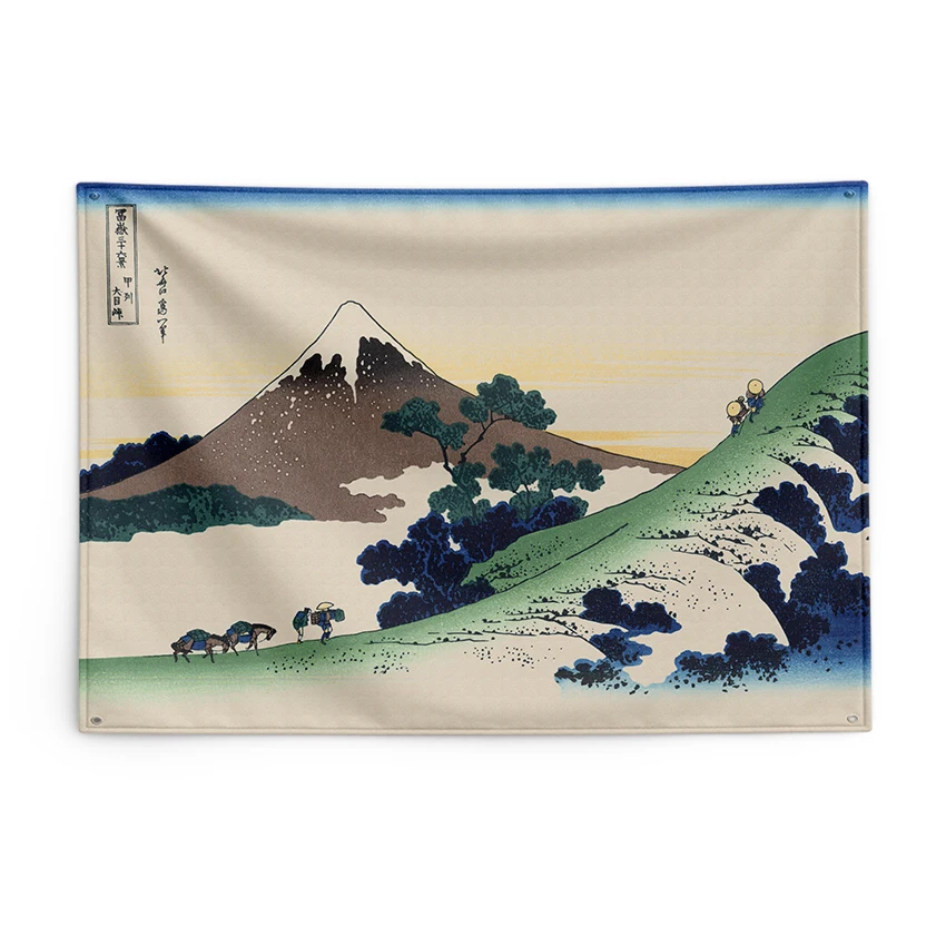 

Японский гобелен из катасушики Хокусай, настенная подвесная ткань, украшение для дома, картина на заказ, холст, плакат, баннер