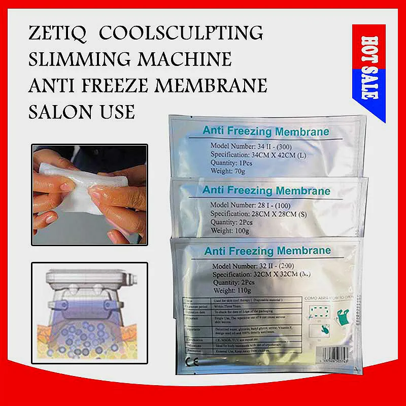 

50pcs Anti Freezing Membranes Cool Pad Freeze Cryotherapy Antifreeze Membrane12*12CM 28*28CM 34*42CM 32*32CM#04