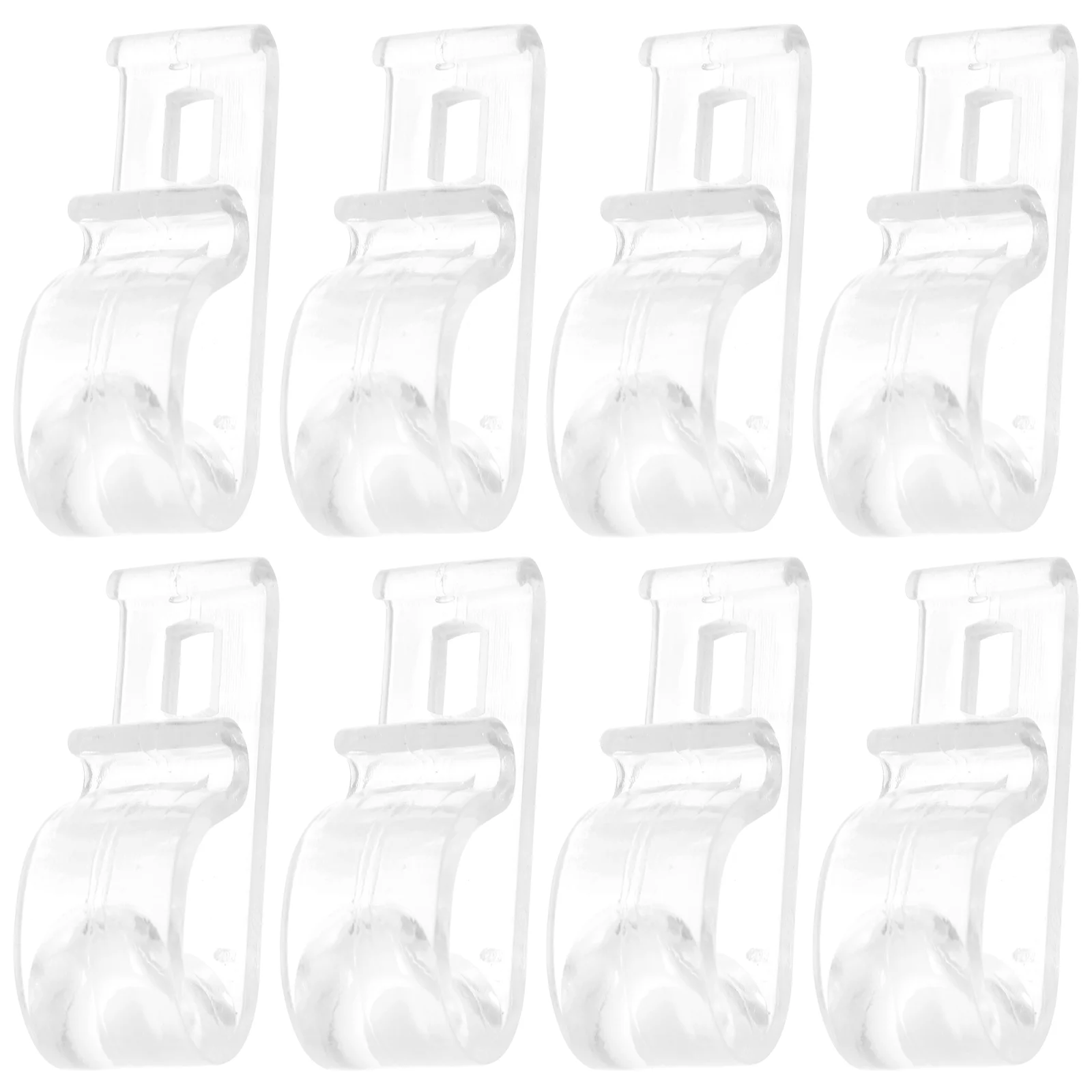 

8 Pcs Clear Curtain Clips Roller Shade Curtains Window Treatments Hooks Blind Cord Holder