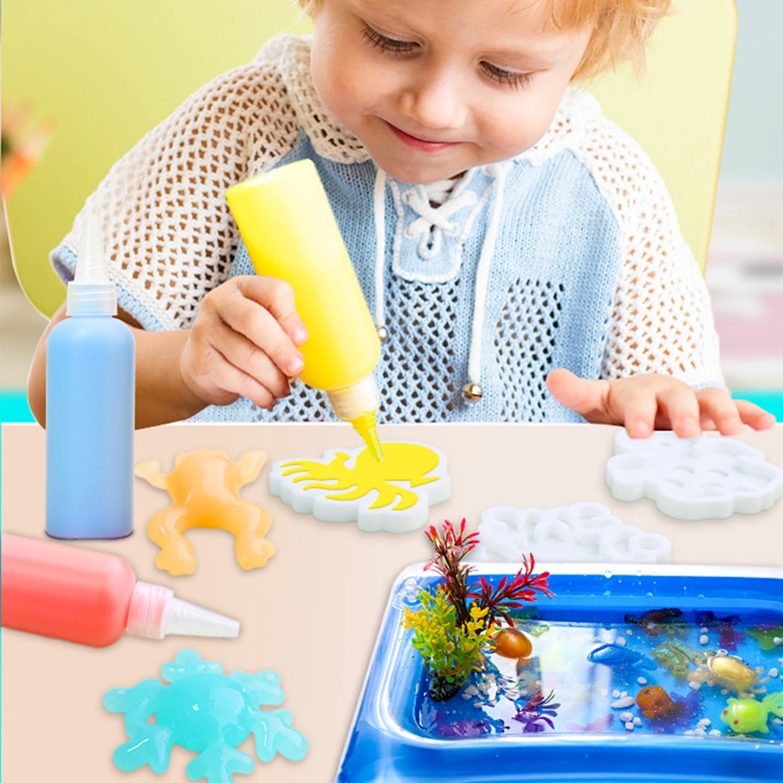 

Волшебная вода, «сделай сам», морское существо, красочные игрушки, фигурки, творческие, «сделай сам», волшебная вода, эльф, игрушка ручной работы, набор для визуального познавательного обучения, для рук