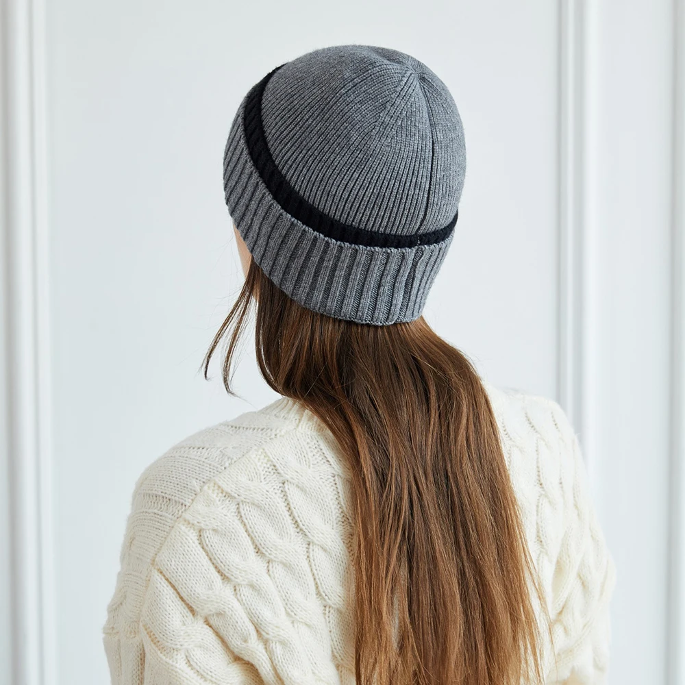 Зимние шапки теплая вязаная шапка для мужчин и женщин плотная Рыбацкая