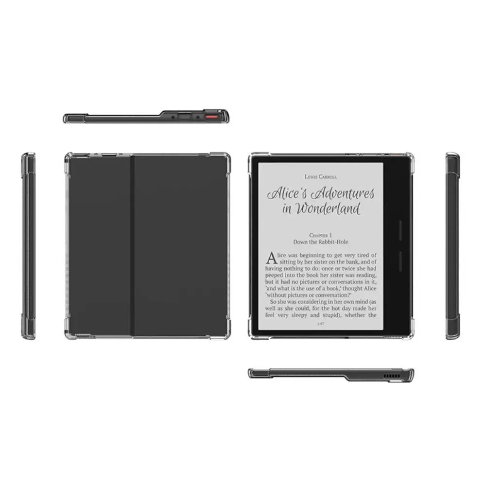6-7-дюймовый чехол для чтения с подушкой безопасности прозрачная задняя крышка