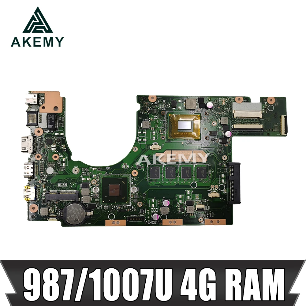 

new motherboard S300CA For Asus S300CA S300C VivoBook Laptop motherboard S300CA mainboard 987/1007U REV2.0 4G RAM