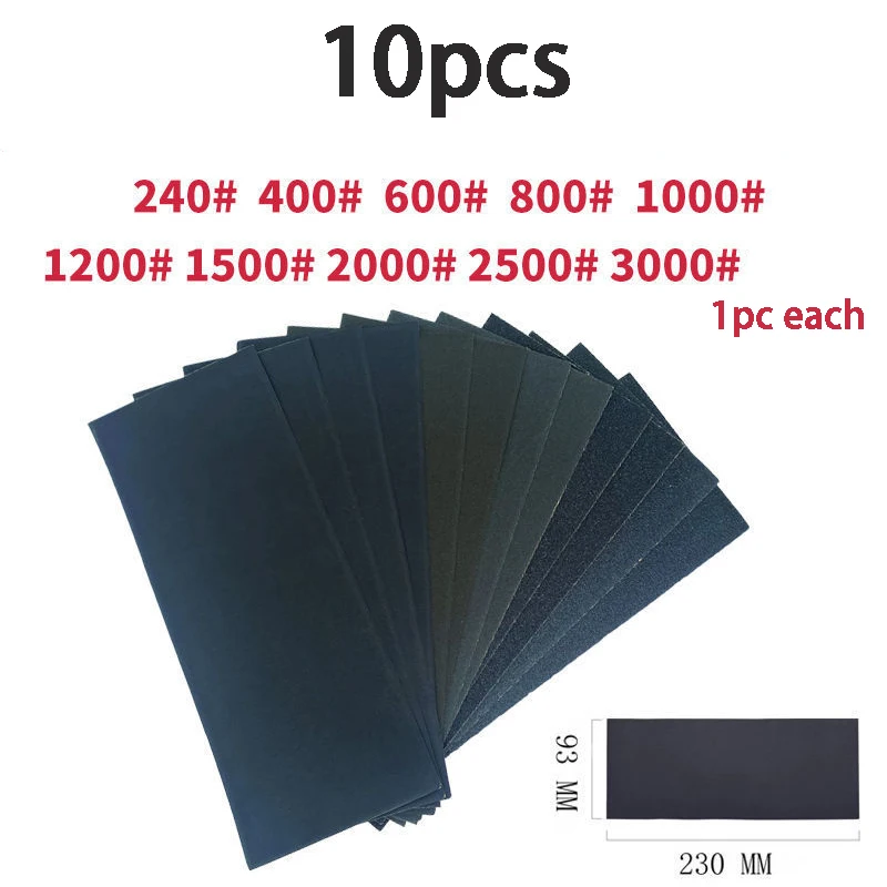 

Набор Абразивных Инструментов Для Полировки Металла И Автомобильного Пластика (60-20000 Грит), Для Влажной И Сухой Шлифовки