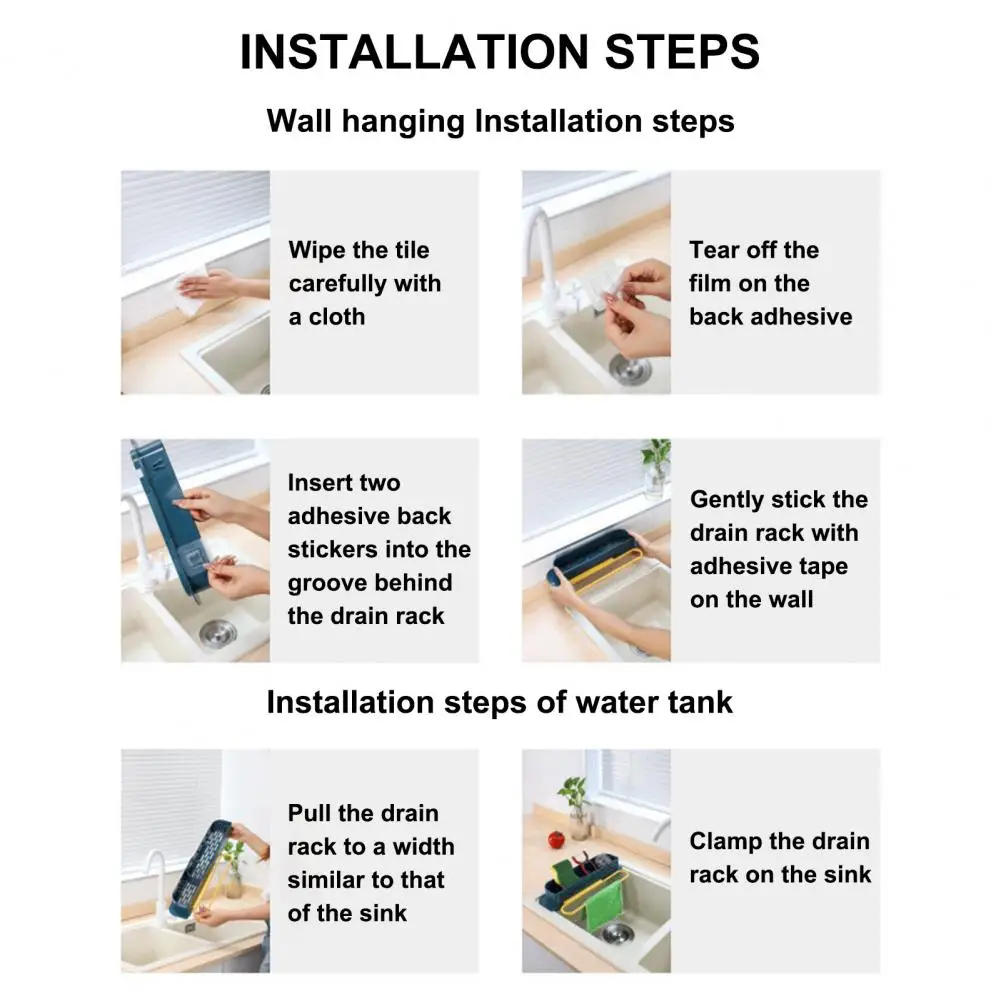 

Kitchen Shelf Durable Plastic Telescopic Faucet Holder Adjustable Sink Rack Household Supplies Sink Rack Sink Drain Shelf