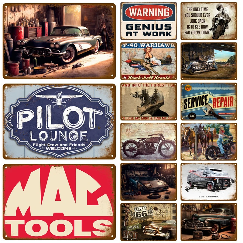 Винтажный металлический знак табличка картина мотоцикл Фотофон бар кафе клуб