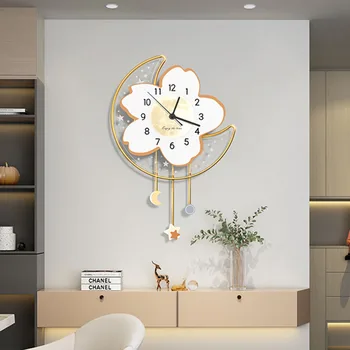 Kitchen Nordic Style Wall Clocks Luxury Bedroom Living Room Luminous Wall Clock Modern Stylish Horloge Home Decor WWH35xp