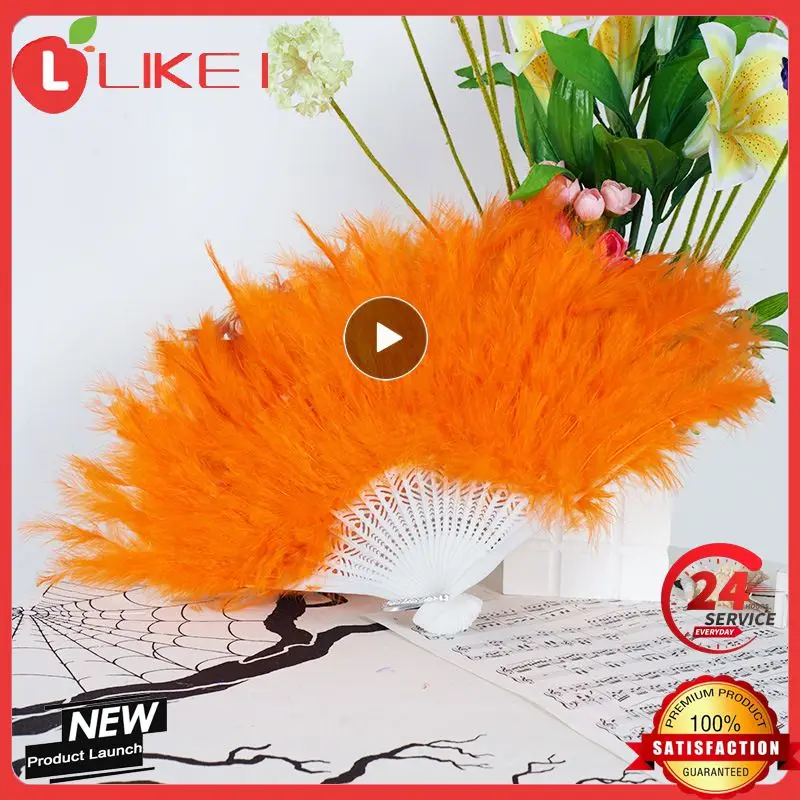 

Складной Ручной Веер с мягкими перьями для бурлеска 20С хлопушка для свадьбы женское причудливое платье веер с перьями для Хэллоуина