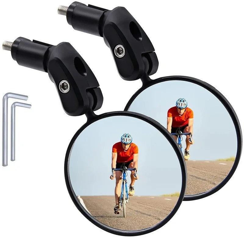 

1/2PCS 360° Flexible Rotating Convex Rearview Mirror Bicycle MTB Rearview Mirror Bike Foldable HD Reflector Bicycle Accessories