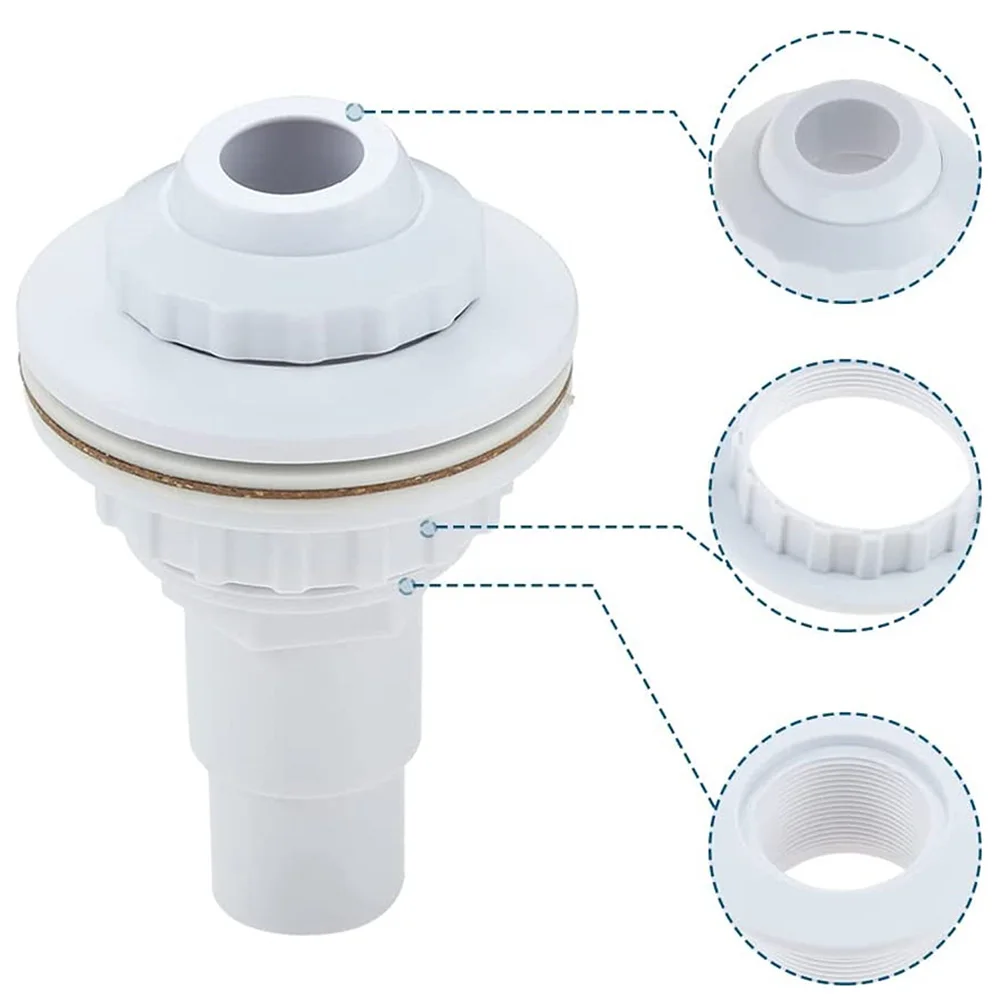 

Штуцер для возвратного отверстия с зажимом, Резьбовая лента, настенный Съемный износостойкий термостойкий для горячего спа-спа