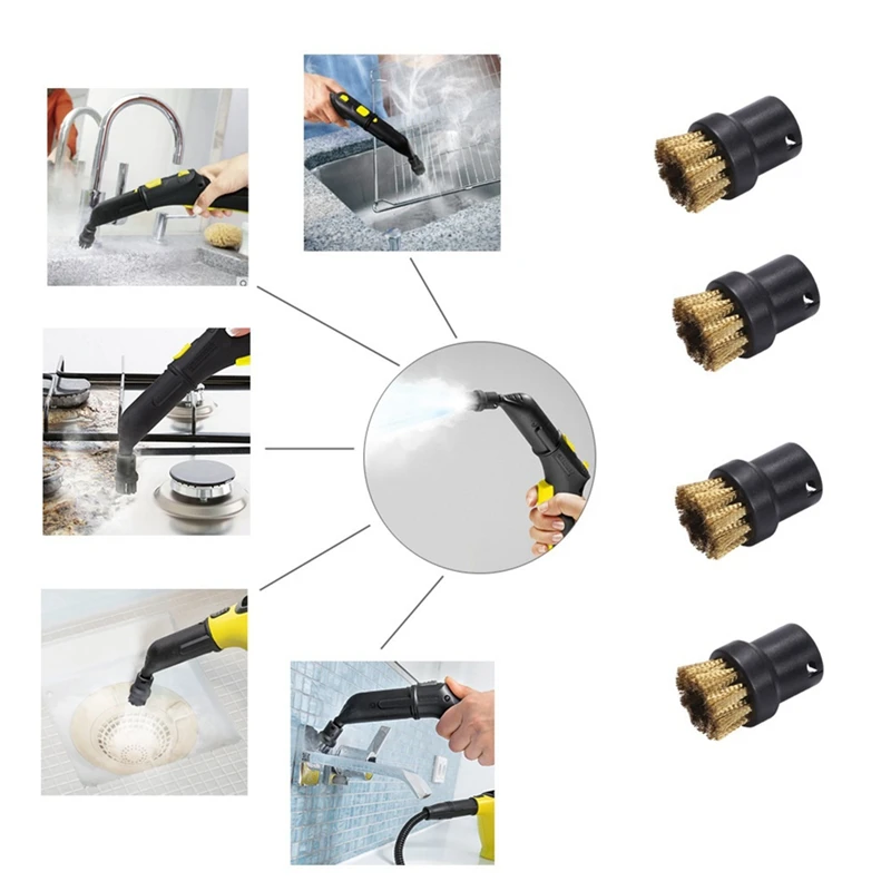 Акция! Круглая щетка латунные проволочные щетки сопла для KARCHER серии SC SC1 SC2S C3 SC4 SC5