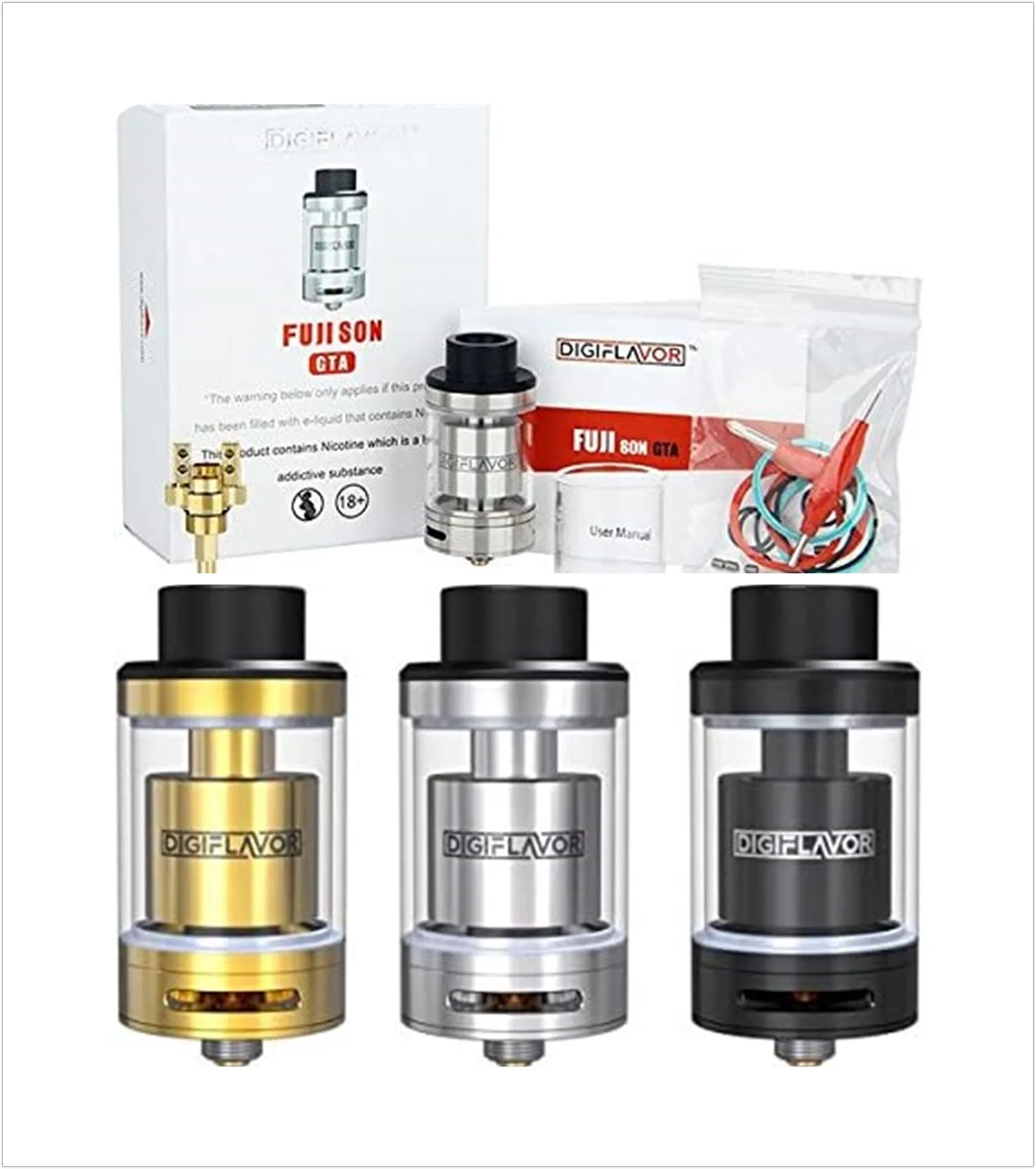 

Original DIGIFLAVOR FUJI SON GTA RDTA Rebuildable Dripping Dripper RTA Atomizer Tank