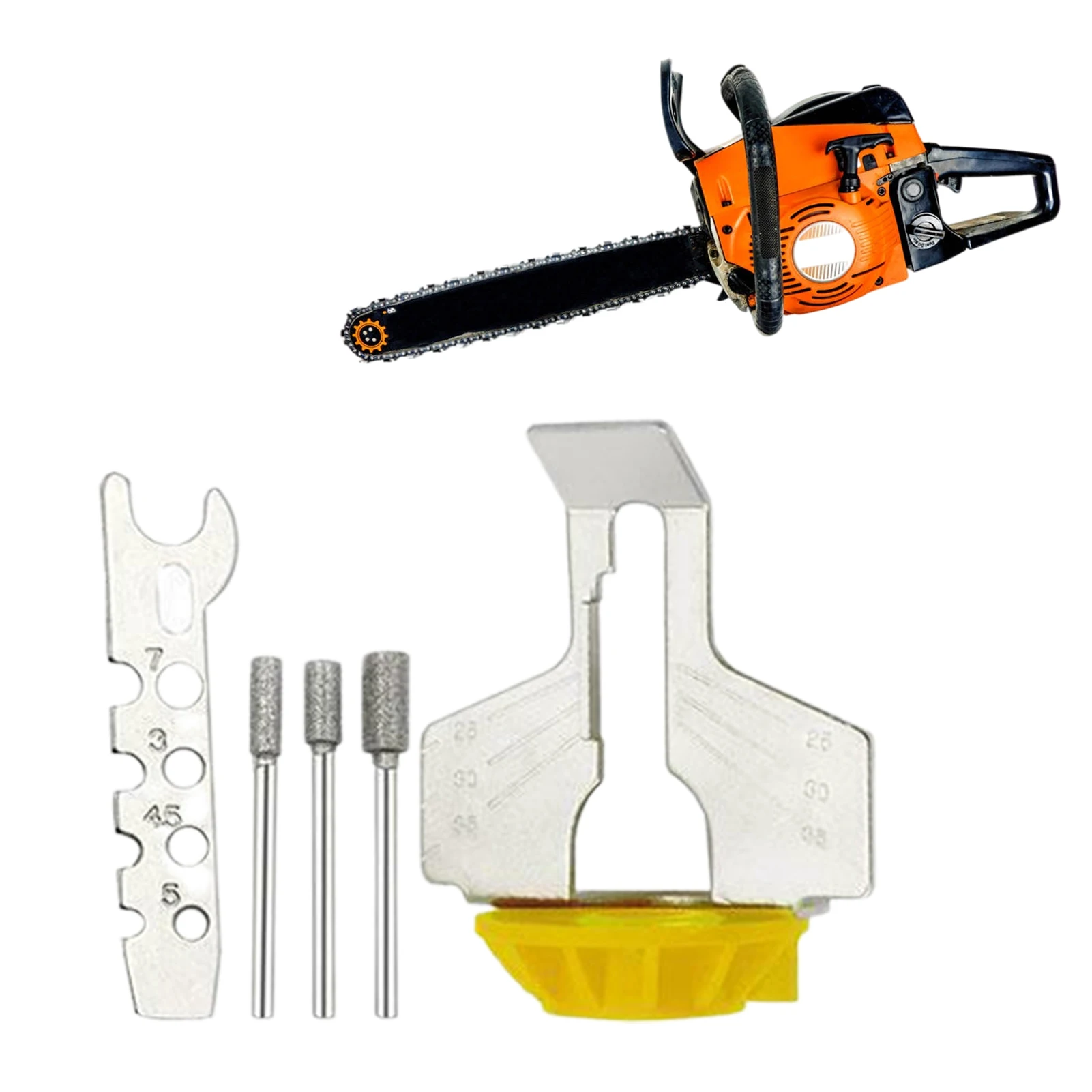 

Chain Saw Sharpening Kits 3 In 1 Electric Chainsaw Sharpener Kit Chain Saw Sharpener Kit Include 3pcs Diamond Sharpening Wheels