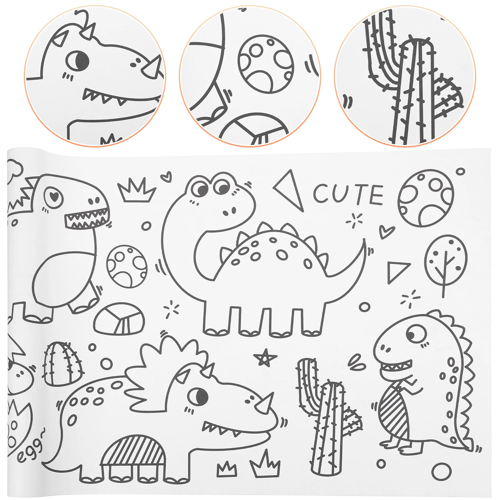 

Paper Coloring Roll Drawing Kids Painting Poster Graffiti Sheet Wall Children Color Adhesive Giant Diy Sketch Decal Books