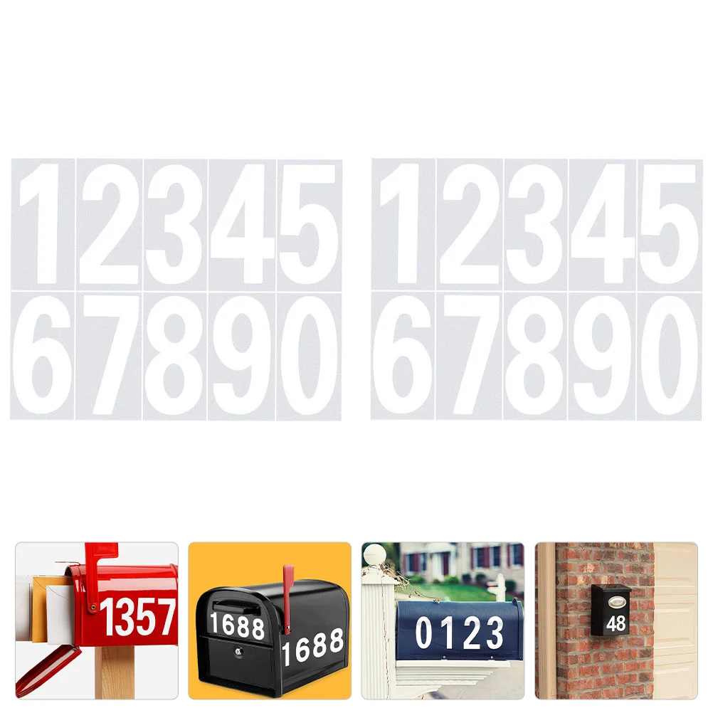 

Наклейки с цифрами для почтового ящика, 2 шт., самоклеящиеся наклейки с цифрами, наклейки для дома, адресные наклейки