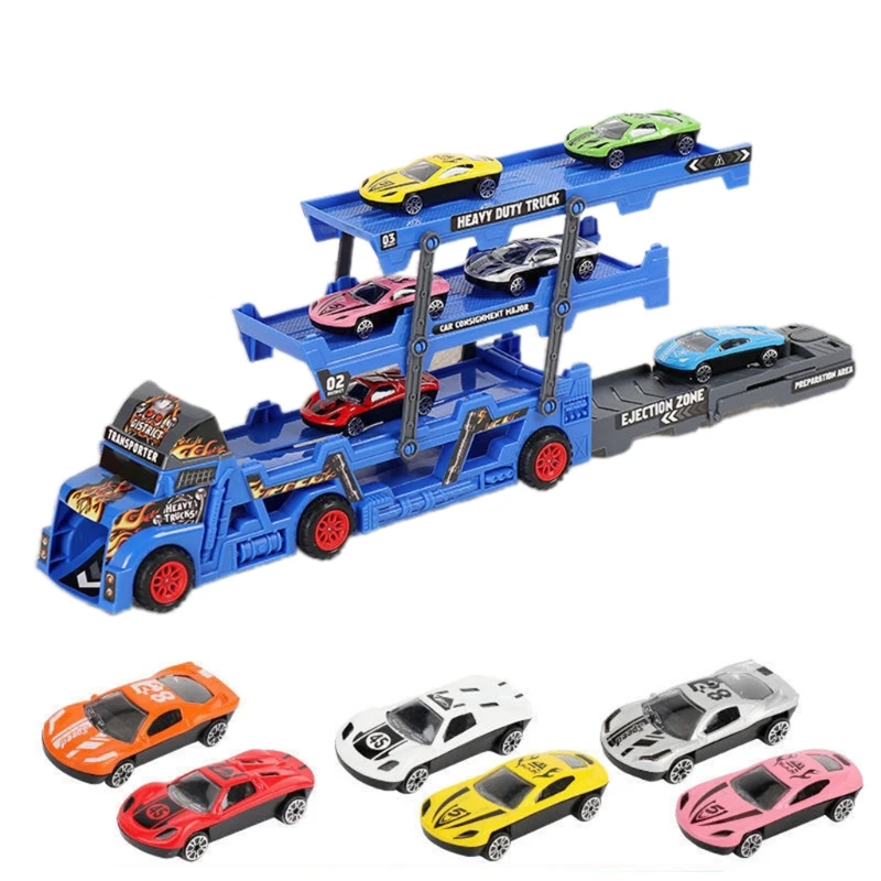 Blue/Gray/Red Model Car Set for Boys/Girls Birthday Gifts for Kids 6-8 Creative Relieve Boredom Game