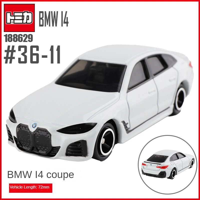 

Spot TAKARA TOMY Tomica No. 36 BMW I4 Coupe 188629 Alloy Simulation Car Movable Decoration Collection Toy Gift