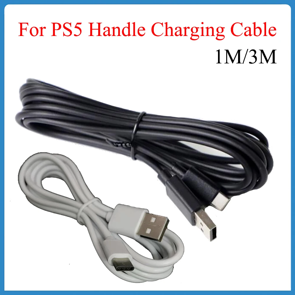 1Pcs 1/3M For PS5 Data Cable Handle Charge For PS5 Xbox Seri