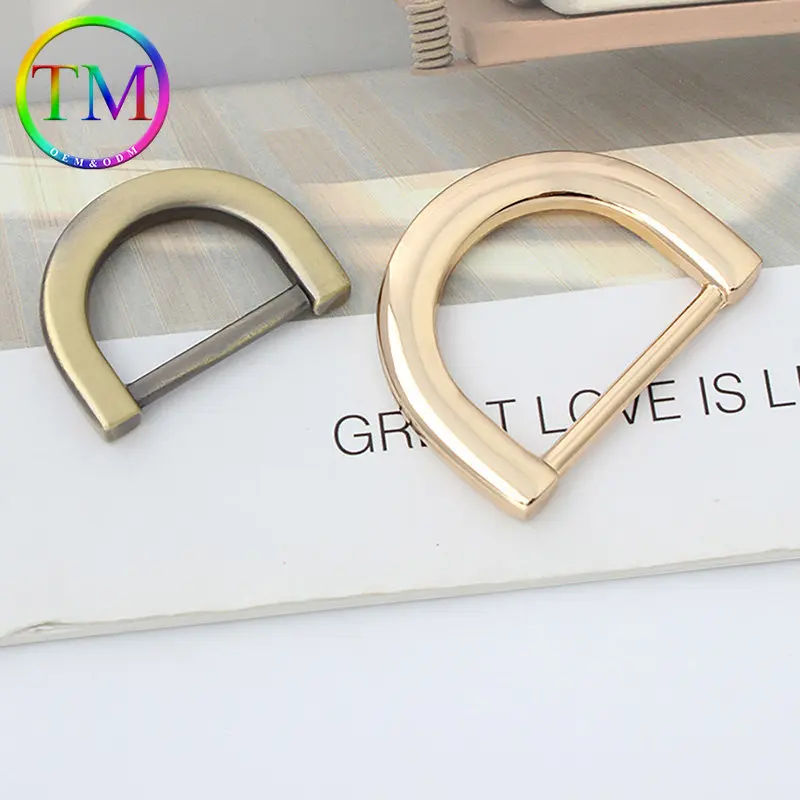 10-50Pcs Metal Irregular D Ring Buckle Die-Casting D Eye Buckle Clasp For Diy Leather Handbag Hardware Accessories