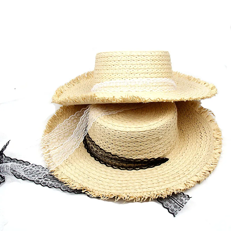 

Шляпа женская Соломенная с лентой и широкими полями