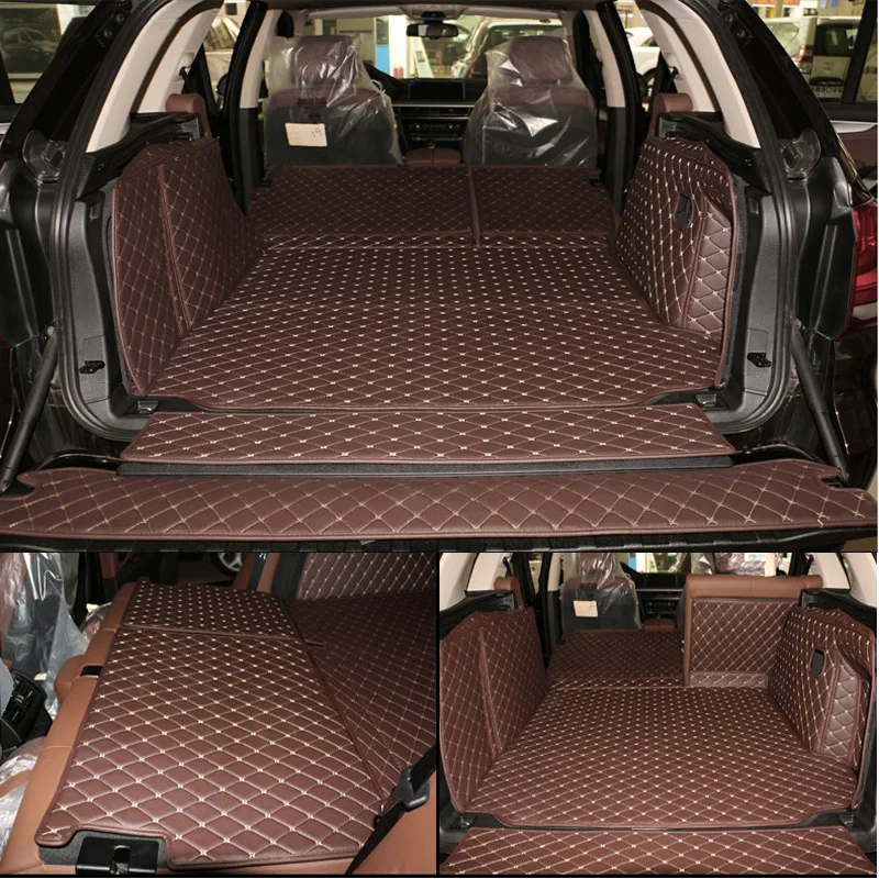

Custom car trunk mats for BMW X5 5seats F15 2017-2013 waterproof boot carpets cargo liner for X5