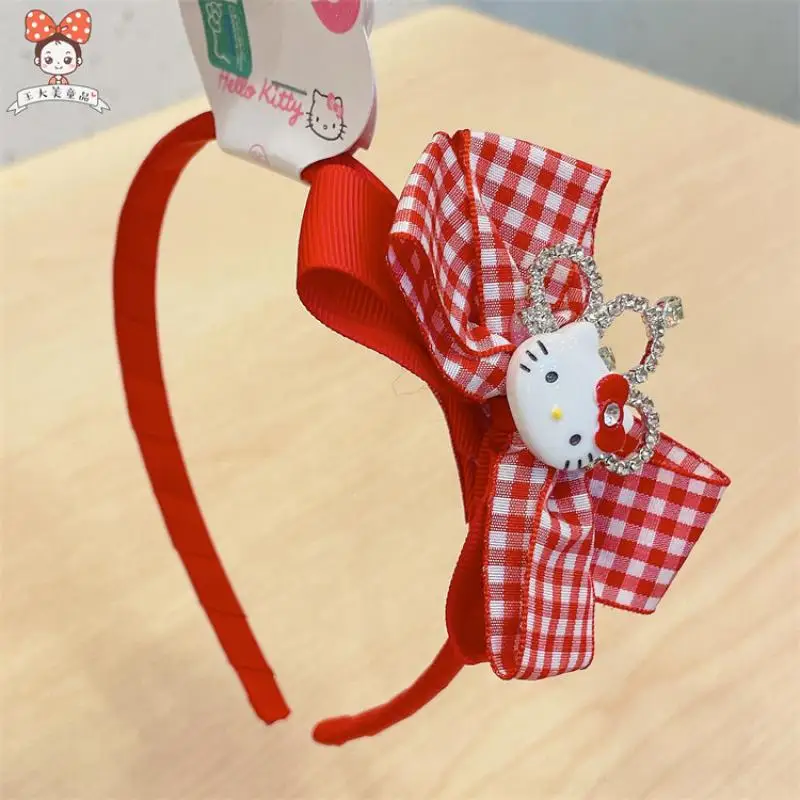 

Kawaii Sanrio Cartoon Hair Accessories Hello Kitty Headwear Crown Hair Hoop Hair Clip Christmas Creative Children Gifts