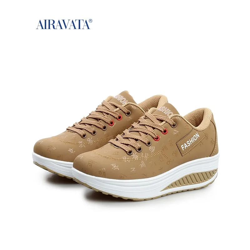 Women Shake Shoes Platform Running Sneakers Thick Bottom Wedges Walking Shoes  Zapatos