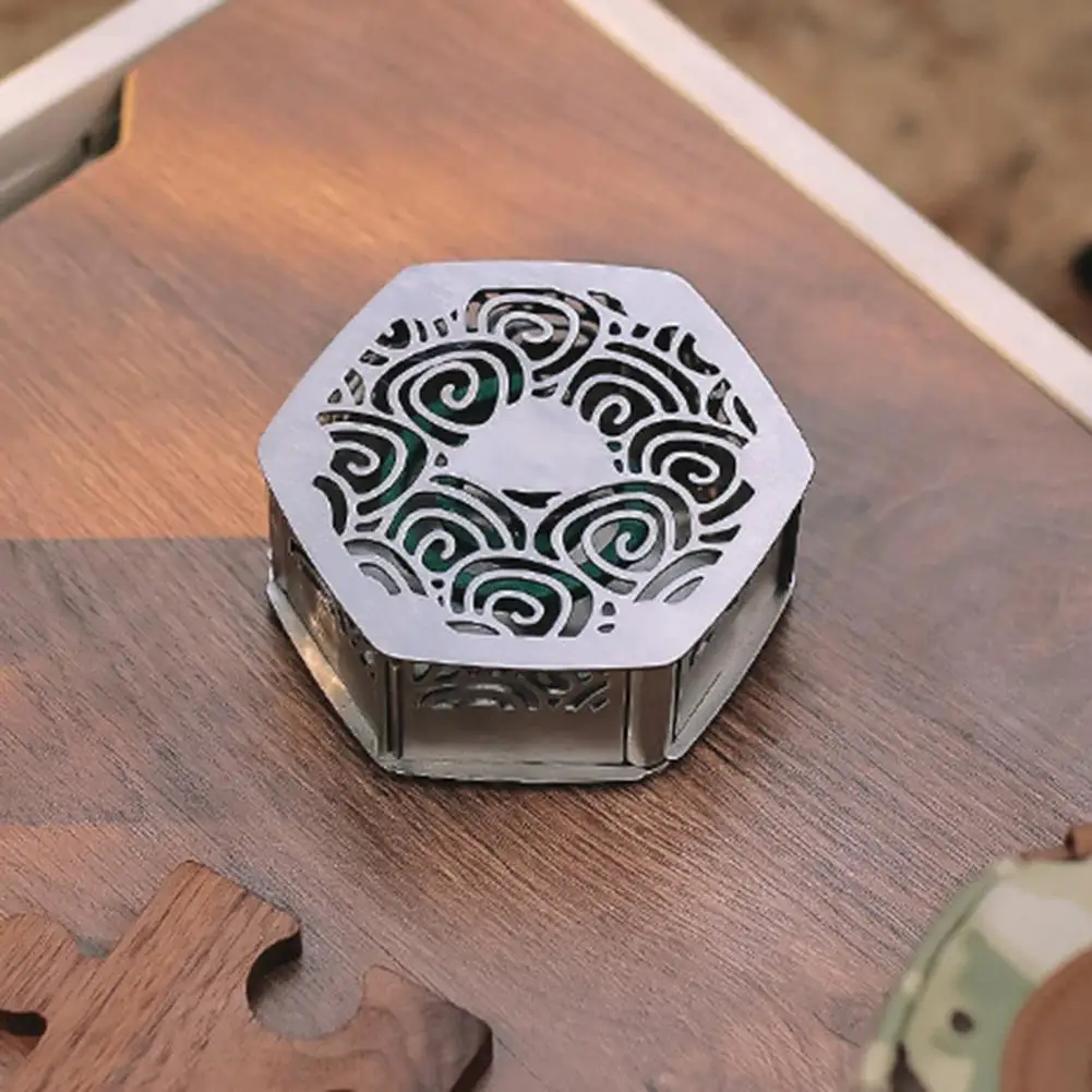 

Контейнер для хранения противомоскитной спирали, прочный контейнер из нержавеющей стали 430 с вырезами, износостойкий контейнер для противо...