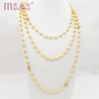 multilayer choker ivory necklace acrylic sweater necklace women chain coat statement cute bicolor necklace collier femme 2022