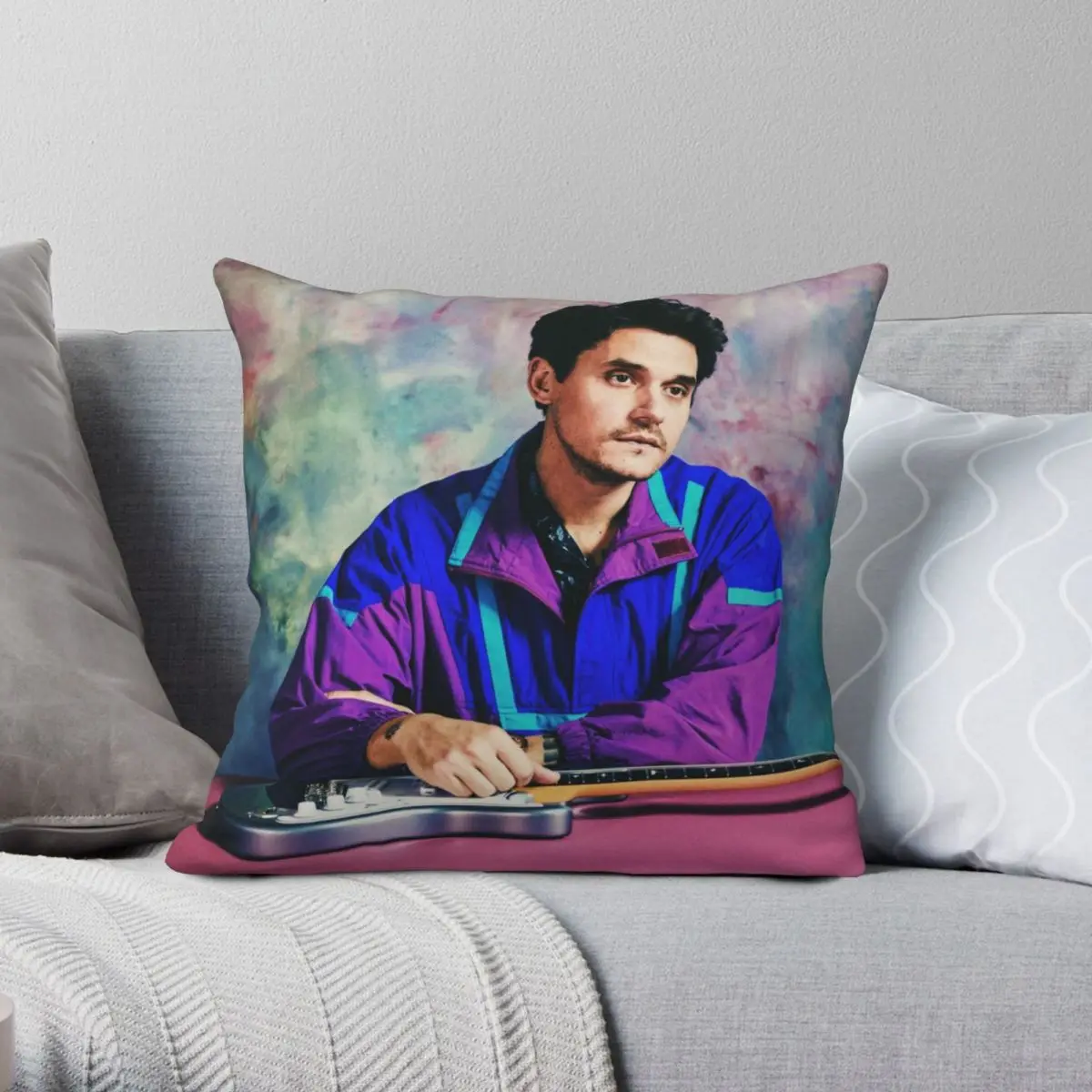 

2020 г., квадратный чехол для подушки, из полиэстера и льна, 45x45