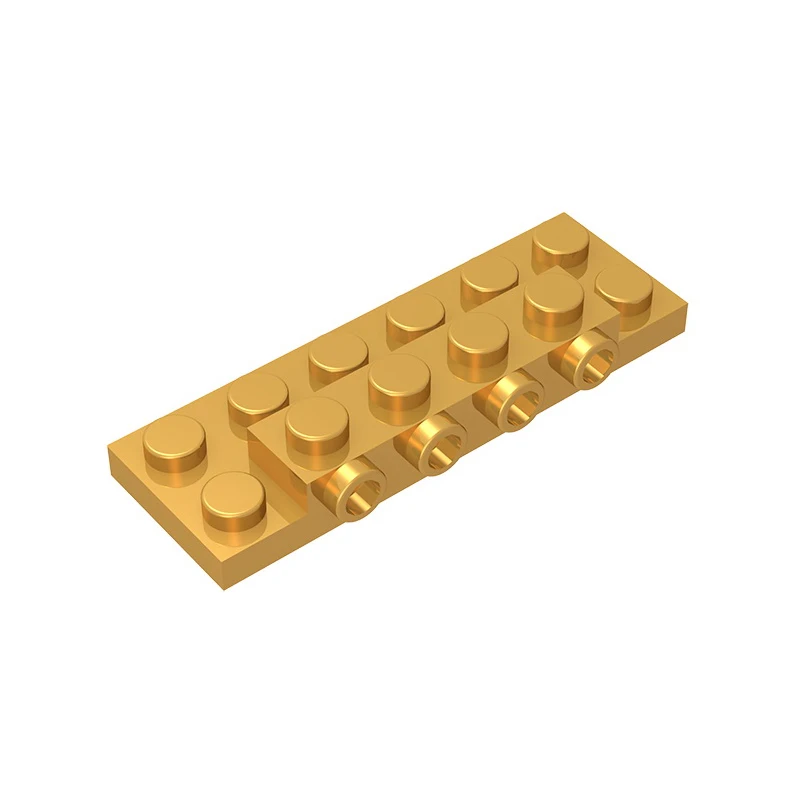 Пластина для детских игрушек gobrick Модифицированная 2x6x2/3 с 4 шпильками на боковой