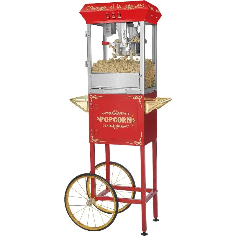 

Большой Северный попкорн, красный, 8 унций, все звезды, стиль классический, машина для попкорна с тележкой