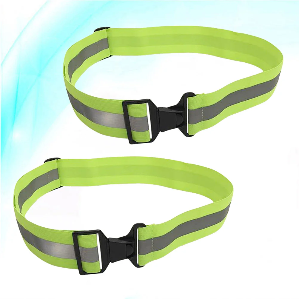 

Safety Waist Band Belt Camping Reflective Night Running Waistband Cycling Green Tape