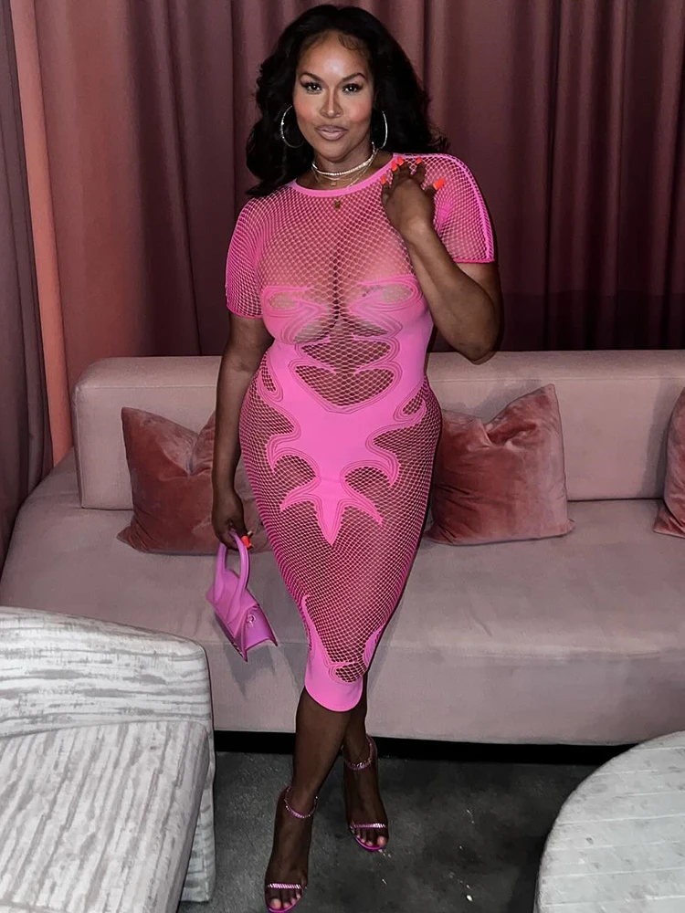 Sifreyr эластичное прозрачное платье из полиэстера