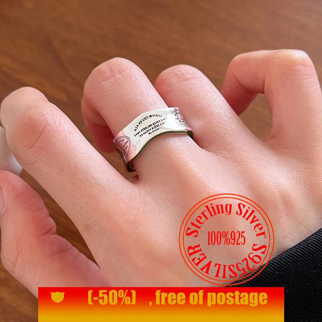 

S925 Sterling Silver women's ring, personalized classic fashion style, the first choice of gifts, holiday gifts