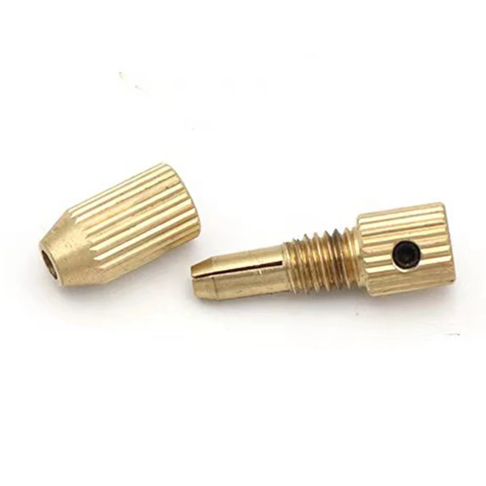 

Drill Chuck Key Wrench Set 2mm Hole Brass Motor Shaft Clamp Collet Adapter Fixture Drill Bits Holder For Electric Grinder Tools