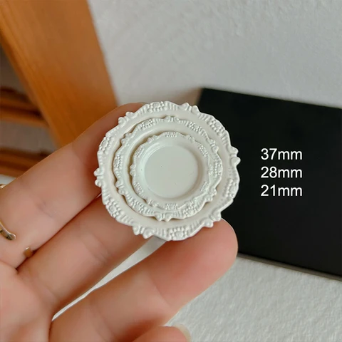 Миниатюрная тарелка для кукол 1/12 1/6