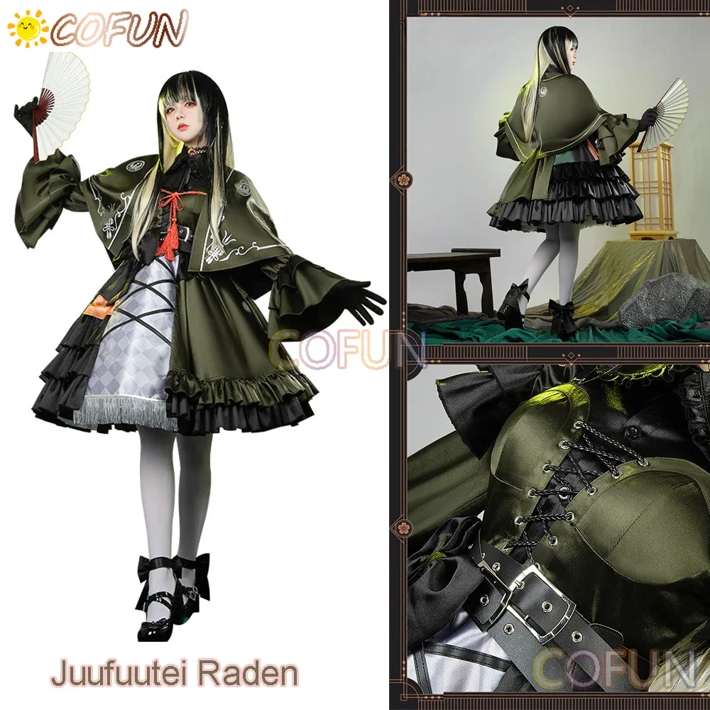 COFUN [индивидуальный] Vtuber Hololive Jvaauutei Raden Косплей Костюм Игровой Великолепное Платье