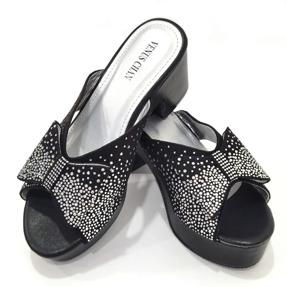 

Летние тапочки на высоком каблуке в африканском стиле, женские свадебные туфли высокого качества, новые женские туфли серебристого цвета