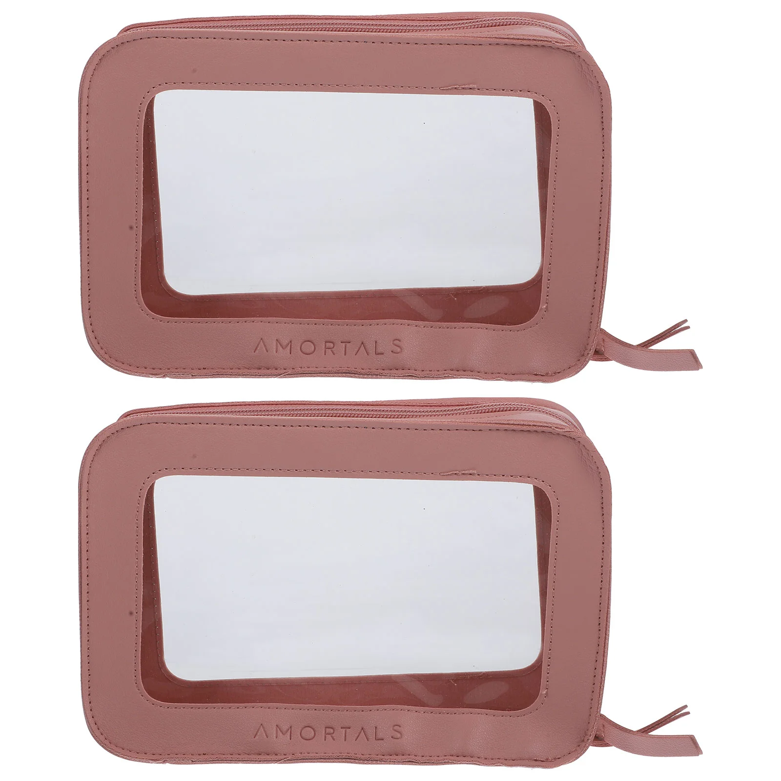 2 Pcs Travel Toiletry Bag Clear Women Portable Makeup Bags Storage Pouch Toiletries