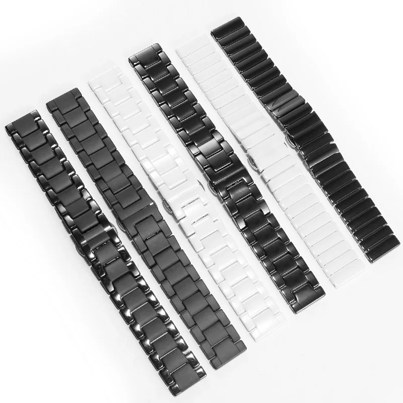 Adapting GT2Pro/GT 3/ Honor Magic2 White Men And Women Ceramic Watch Band 20/22mm