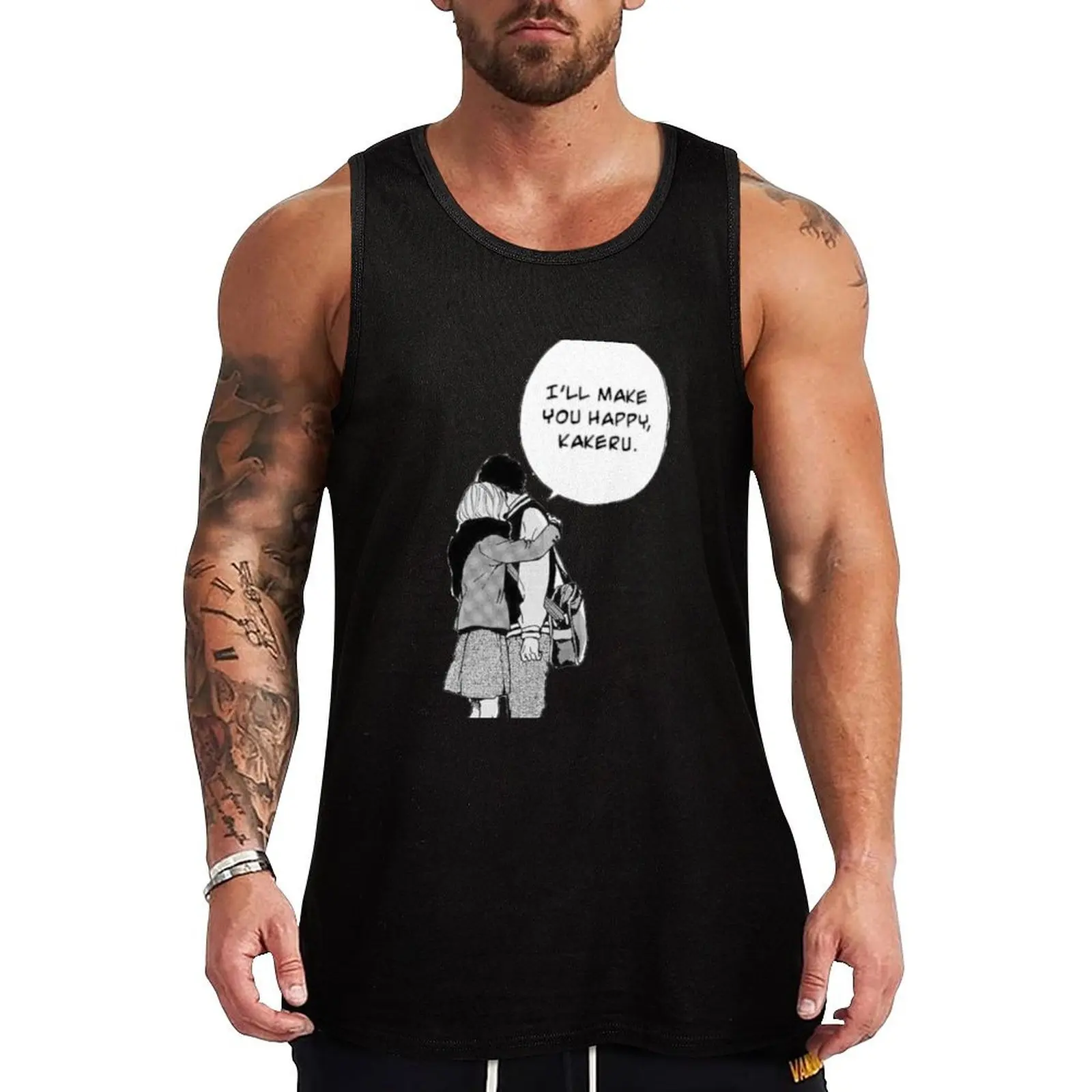 Майка с аниме Kakeru X нахуо: оранжевый одежда для спортзала Мужская футболка