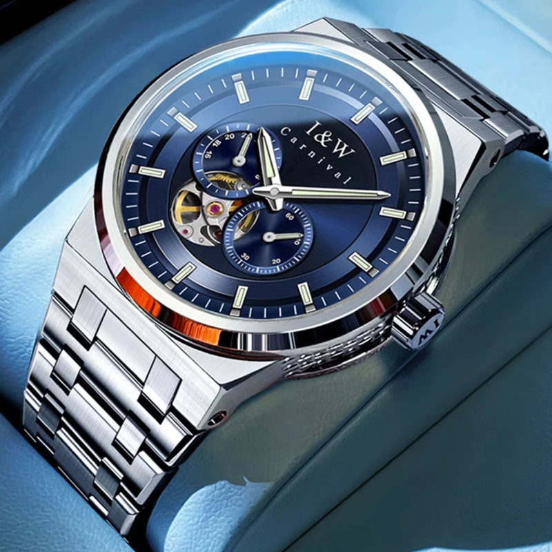 Часы мужские механические с сапфировым стеклом 50 м 617