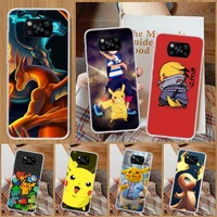 pokemon phone case for xiaomi poco x3 gt x4 nfc f3 f2 f1 m3 m2 m4 pro mi note 10 lite a3 a2 a1 cc9e shell coque