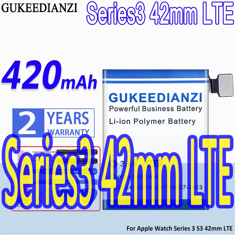 Аккумулятор GUKEEDIANZI Series 3 4 5 для Apple Watch iWatch S3 S4 S5 38 мм 40 44 42 GPS LTE | Мобильные телефоны и