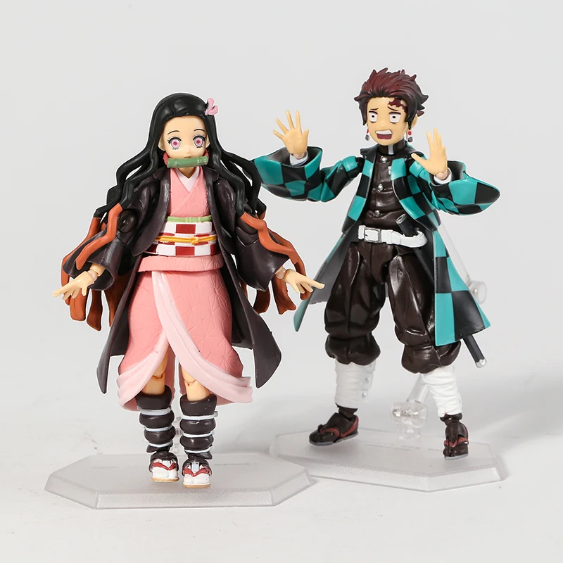 

Фигурка Аниме Figma Kimetsu no Yaiba # 498-DX, фигурка рассекающего демонов тангиро камадо, модель куклы 508-DX Nezuko, игрушка, 14 см